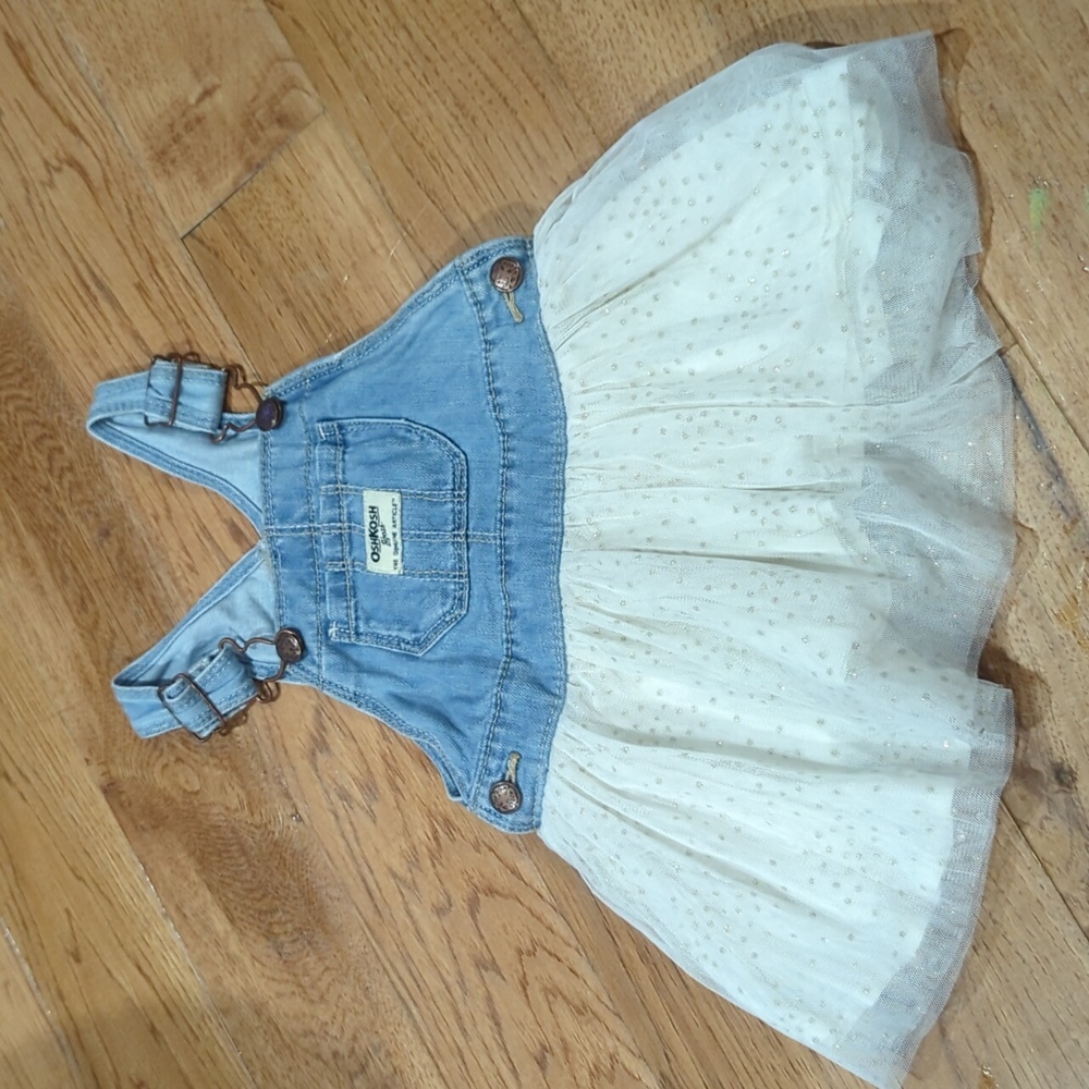 Oshkosh Bgosh denim skirt overalls